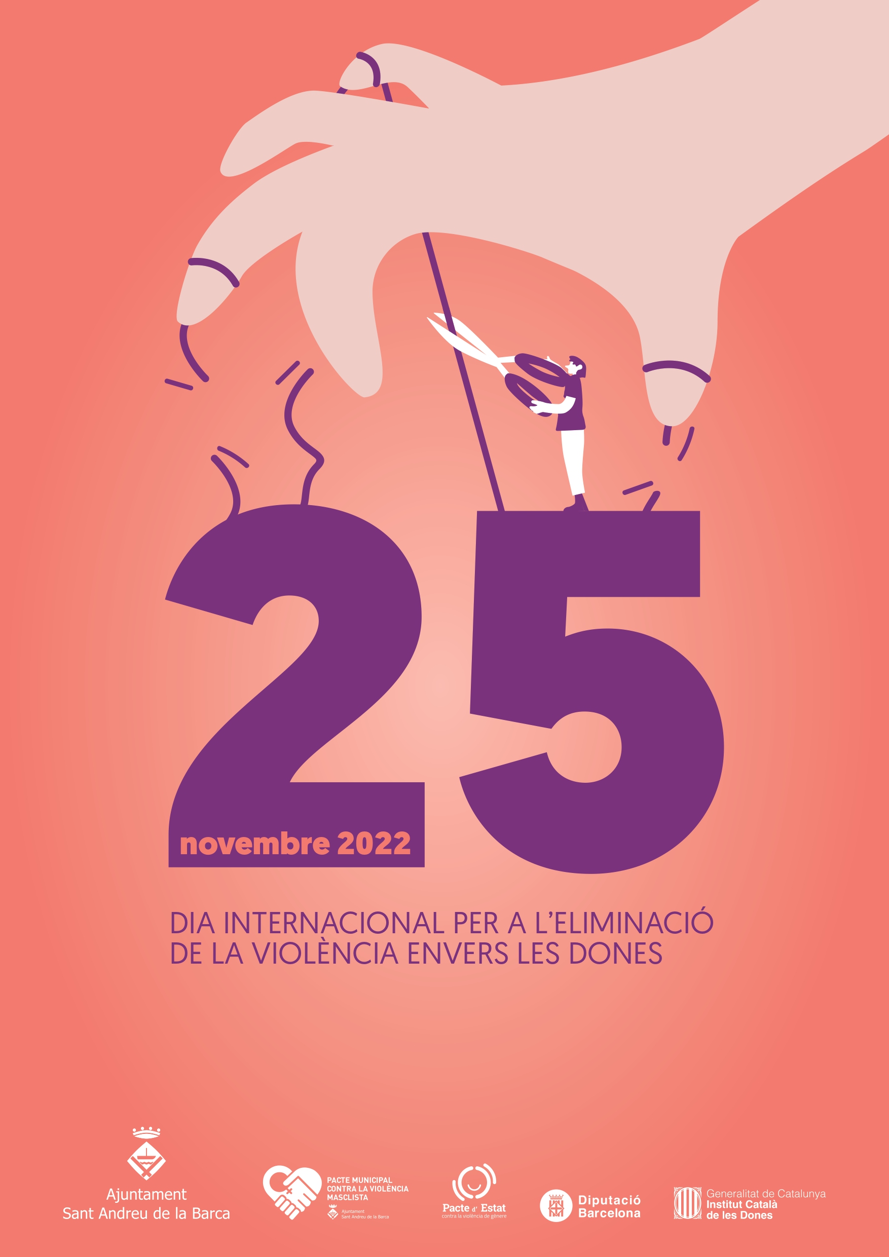 25N: Carpes informatives de les entitats de dones i feministes de Sant Andreu de la Barca